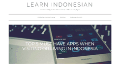 Desktop Screenshot of learnbahasaindonesia.com